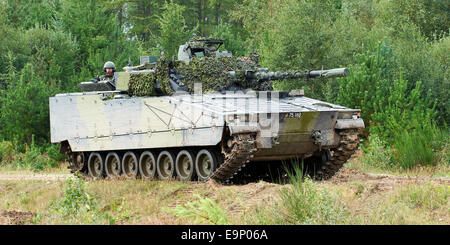 Chiudere veicolo da combattimento BAE Hägglunds CCV CV9035 nell'armata danese Foto Stock