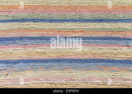 Tessuto multicolore di texture. Artigianali tradizionali della Thailandia moquette. Foto Stock