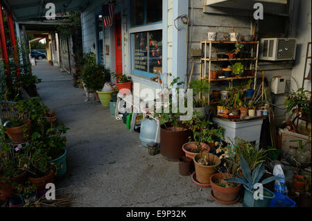 Il panoramico quartiere storico di Locke (Lockeport), CALIFORNIA Foto Stock