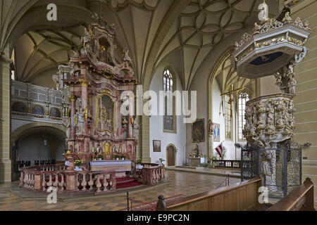 Chiesa del pellegrinaggio di Maria im sabbia vicino Dettelbach, Baviera, Germania Foto Stock