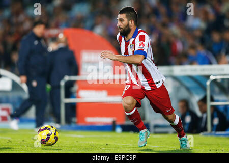 Arda Turan (Atletico), Ottobre 26, 2014 - Calcio : spagnolo "Liga BBVA" corrispondono tra Getafe CF 0-1 Atletico de Madrid al Coliseum Alfonso Perez a Getafe, Spagna. (Foto di D.Nakashima/AFLO) Foto Stock