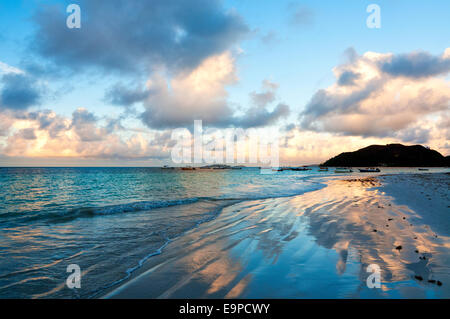 Anse Volbert, Praslin, Seicelle Foto Stock