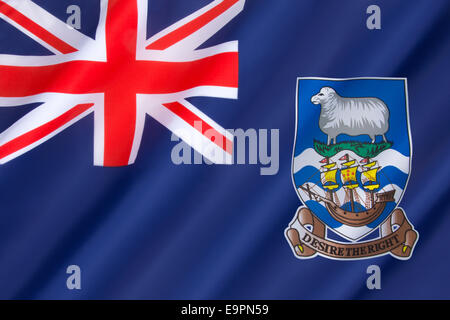 Bandiera delle Isole Falkland Foto Stock