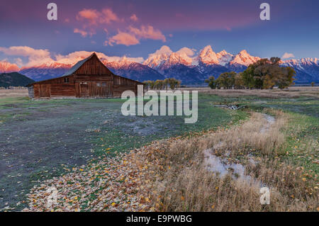 T. A. Moulton Barn, Jackson, Wyoming Foto Stock