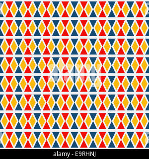 Seamless pattern fatta di rombo colorati Foto Stock