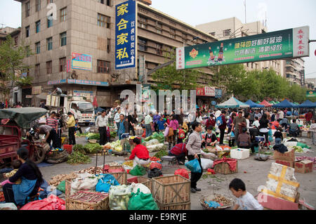 Mercato, Kaili, Guizhou, Cina Foto Stock