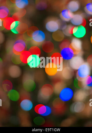 Natale sfocati sullo sfondo delle luci Foto Stock