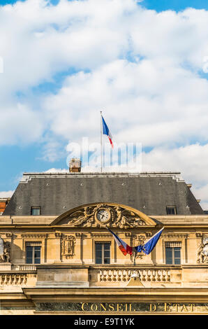 Consiglio di stato e la corte suprema di giustizia amministrativa, Palais Royal, Paris, Ile de france, Francia Foto Stock