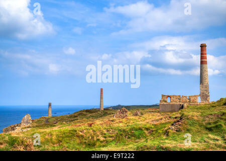 Levant miniera, Pendeen, Cornwall, England, Regno Unito Foto Stock