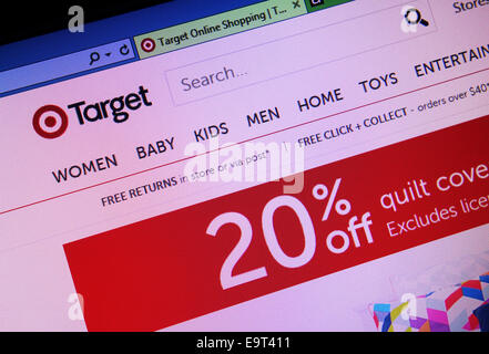 Target websit Foto Stock