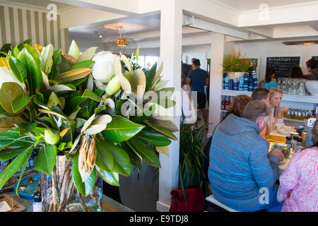 La colazione brunch al Boathouse cafe in Palm Beach,Sydney , Australia Foto Stock