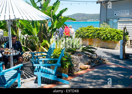 La colazione brunch al Boathouse cafe in Palm Beach,Sydney , Australia Foto Stock