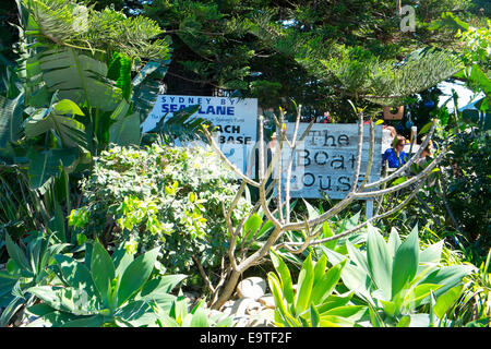 La colazione brunch al Boathouse cafe in Palm Beach,Sydney , Australia Foto Stock