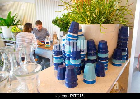 La colazione brunch al Boathouse cafe in Palm Beach,Sydney , Australia Foto Stock