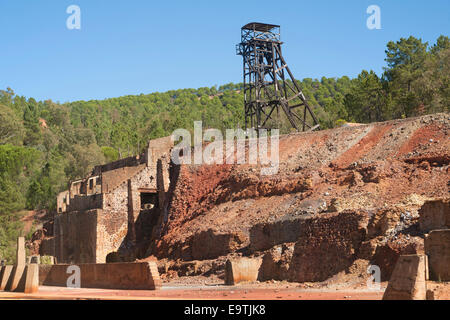 Peña del Hierro miniera Minas De Riotinto, Rio Tinto area mineraria, provincia di Huelva, Spagna Foto Stock