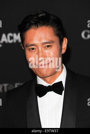 Byung-hun Lee presso gli arrivi per 2014 LACMA ART + FILM GALA, Los Angeles County Museum of Art di Los Angeles, Californialifornia Novembre 1, 2014. Foto di: Elizabeth Goodenough/Everett Collection Foto Stock