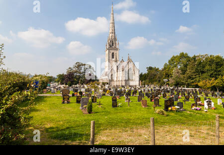 La Chiesa di Marmo (Santa Margherita la chiesa), Bodelwyddan, Clwyd Denbighshire, Galles, Gran Bretagna. Foto Stock