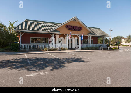 Outback Steakhouse Restaurant si trova a Lady Lake, Florida USA Foto Stock