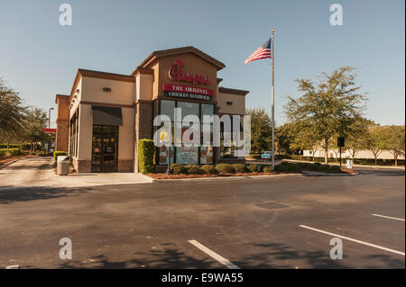 Chick-fil-Un ristorante situato a Lady Lake Florida USA Foto Stock