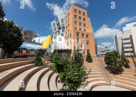 Auditorium di raggio e Maria stata Center o edificio 32, progettato da Frank Gehry, Cambridge, Massachusetts. Foto Stock