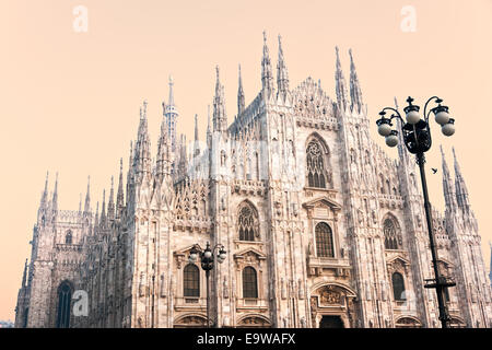 Piazza Duomo su dicembre 11, 2009 di Milano, Italia. Foto Stock