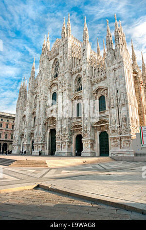 La galleria Vittorio Emanuele e il Duomo di Milano, Italia Foto Stock