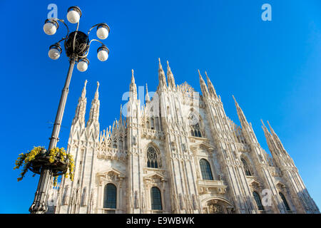 La galleria Vittorio Emanuele e il Duomo di Milano, Italia Foto Stock