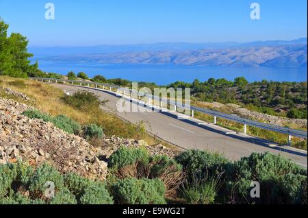 Kuestenstrasse Hvar - Hvar coast road 02 Foto Stock