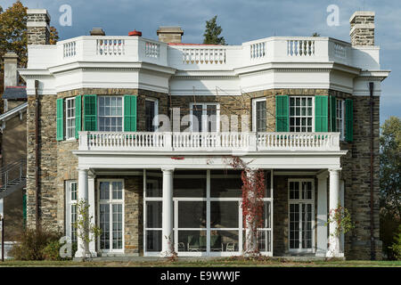 FDR Presidential Library, Hyde Park, New York, Stati Uniti d'America Foto Stock