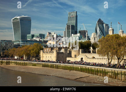 Londons iconica della nuova architettura. Foto Stock