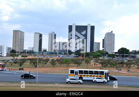 Quartiere degli affari Brasile Brasilia Foto Stock