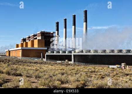 Jim Bridger Power Plant, alimentate a carbone. Foto Stock