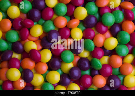 Sfondo di rivestito caramelle multicolore Foto Stock