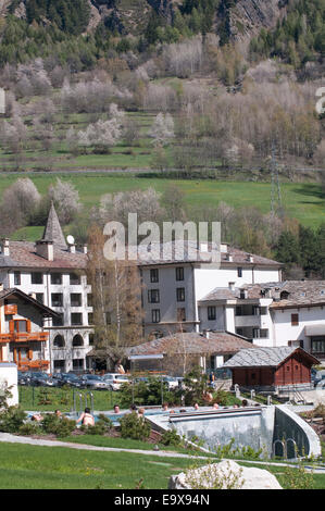 L'italia, valle d'Aosta, Aosta, Pré-Saint-Didier Bagni Termali. Foto Stock