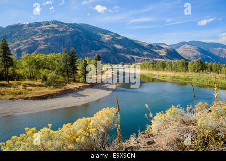 Similkameen Fiume, Vicino Cawston, British Columbia, Canada Foto Stock