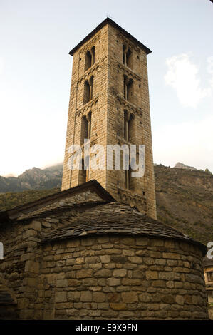 Santa Eulalia chiesa romanica in Erill la Vall. Vall de Boi, Lleida, in Catalogna, Spagna. Foto Stock