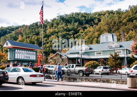 Il Gatlinburg Inn nel centro di Main Street Gatlinburg Tennessee Foto Stock