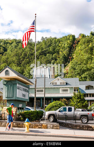 Il Gatlinburg Inn nel centro di Main Street Gatlinburg Tennessee Foto Stock