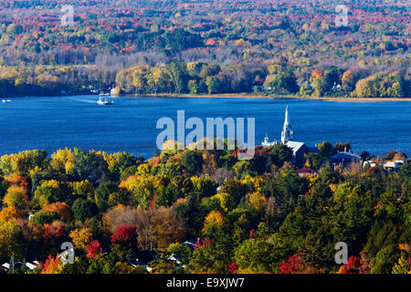 Autunno canadese in oka parco nazionale Foto Stock