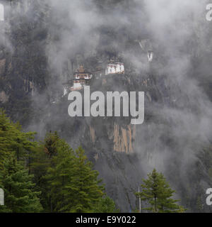 Monastero di Taktsang, Paro Valley, Paro distretto, Bhutan Foto Stock