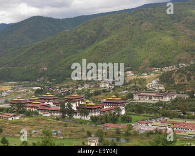 Tashichho Dzong, Thimphu Bhutan Foto Stock