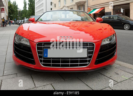 Audi R8, MOTORE V10, vista frontale Foto Stock