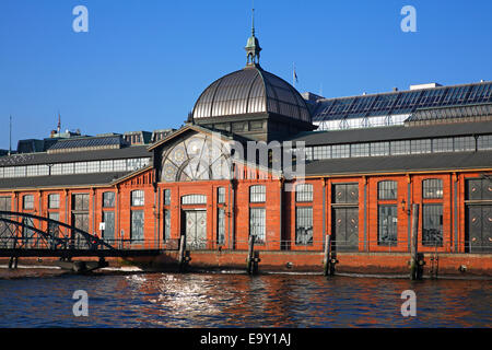 Centro eventi, ex asta del pesce Hall, Altona Il Mercato del Pesce, Elba, Amburgo, Germania Foto Stock