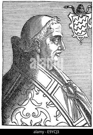 Il papa Martino V o MARTINUS V, 1369 -1431, nato otto o Oddone Colonna, Papa dal 1417 al 1431, Papst Martin V., zuvor Oddo di col Foto Stock