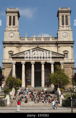 La chiesa di Saint Vincent de Paul di Parigi, Francia. Foto Stock