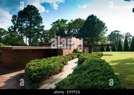Rosenbaum House progettata da Frank Lloyd Wright nel 1938. Firenze in Alabama. Stati Uniti d'America Foto Stock