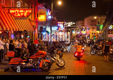 Beale Street a Memphis Tennessee Foto Stock