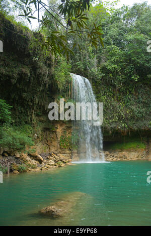 Dominikanische republik, Osteno, wasserfall salto de socoa an der autopista del Nordeste von nagua nach santo domingo Foto Stock