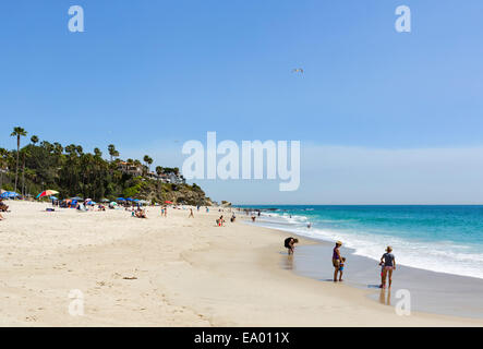 La spiaggia di Aliso Beach State Park, Laguna Beach, Orange County, California, Stati Uniti d'America Foto Stock