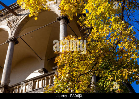 Praga Queen Anne's Summer Palace, Praga Royal Garden, il Castello di Praga Autunno Repubblica Ceca Foto Stock